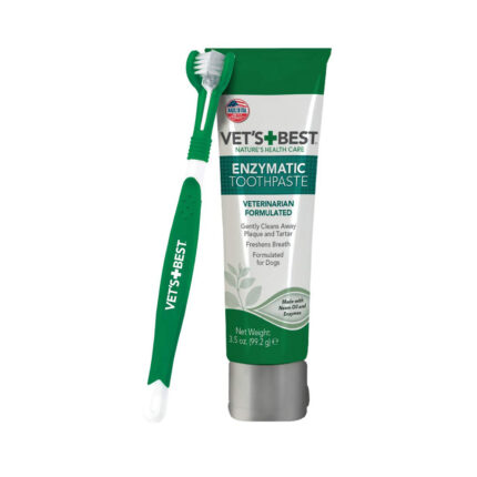 Vet’s Best Dog Toothbrush and Enzymatic Toothpaste Set